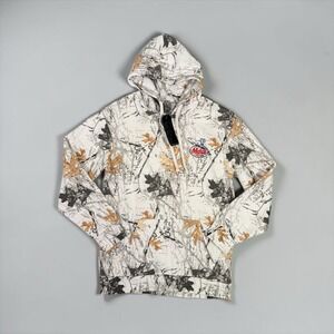 Mack Trucks Camo Hoodie Mens Medium Beige Dog Logo Drawstring